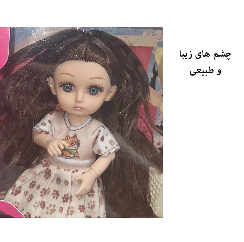 ست هدیه عروسک روسی مدل دوچرخه سوار طرح اکسسوری دار کد 926-6 ارتفاع 16 سانتی متر — تصویر ۸