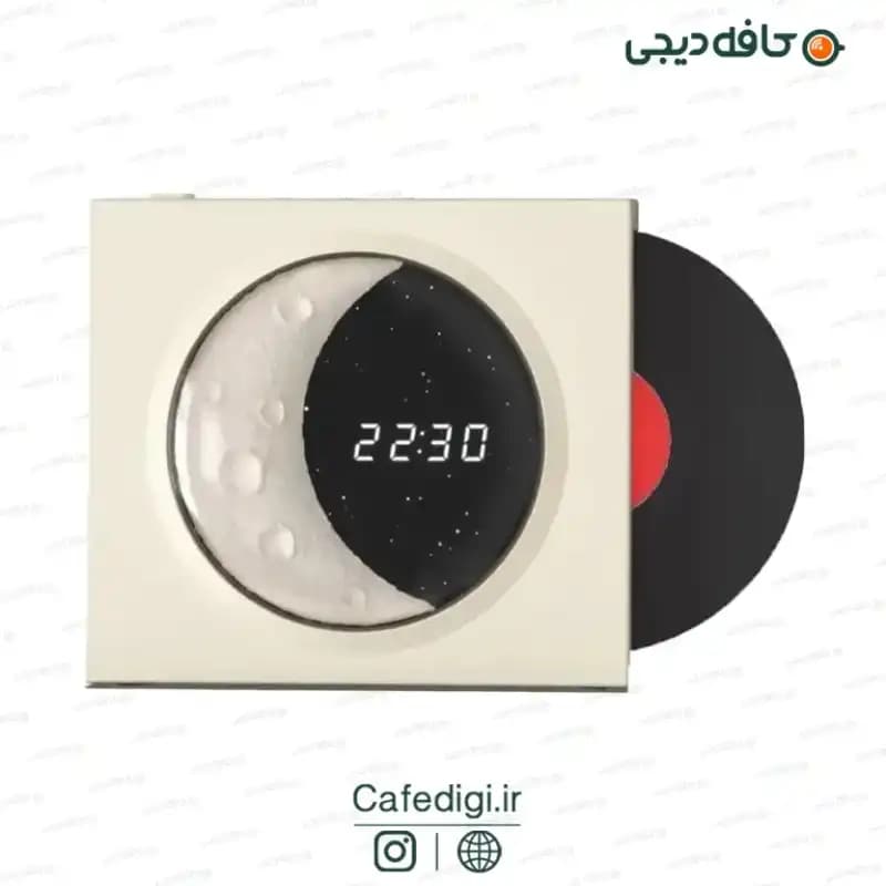اسپیکر بلوتوثی و ساعت طرح ماه Vinyl Record — تصویر ۵