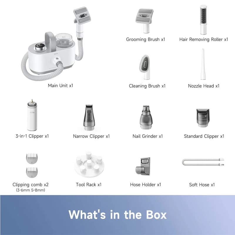 کیت کامل نظافت حیوانات خانگی MOVA G1 Pro Pet Grooming Kit — تصویر ۶