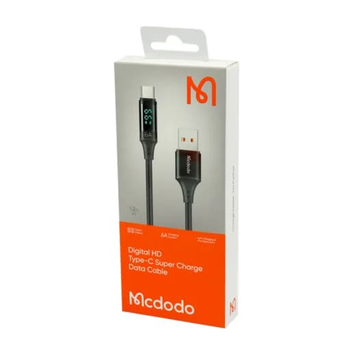 کابل تایپ سی فست شارژ 6 آمپر مک دودو CA-108 طول 1.2 متر — تصویر ۷