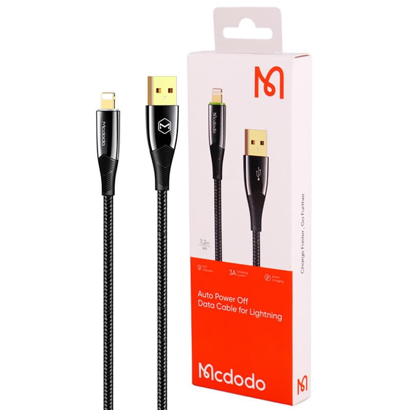 کابل لایتنینگ فست شارژ 3 آمپر مک دودو CA-806 طول 1.2 متر — تصویر ۹