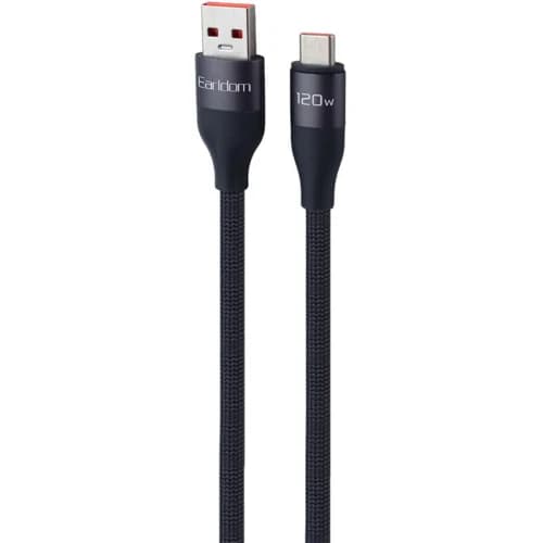 کابل تایپ سی فست شارژ 120 وات ارلدام EC-212C طول 1 متر — تصویر ۳