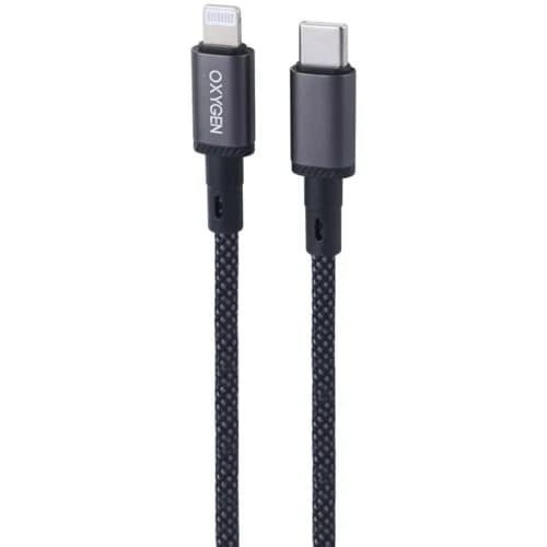 کابل تایپ سی به لایتنینگ فست شارژ 30 وات اکسیژن LX-33 طول 1.2 متر — تصویر ۲