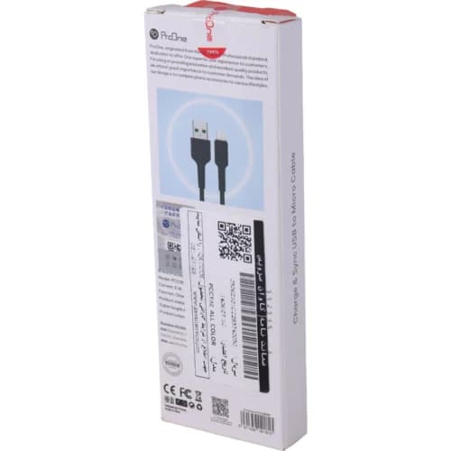 کابل میکرو یو اس بی 2.1 آمپر پرووان PCC285M طول 1 متر — تصویر ۸