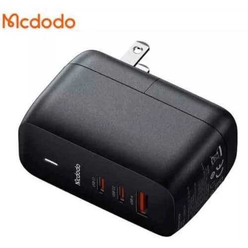 شارژر دیواری 65 وات مک دودو CH-844 GaN QC4.0 PD3.0 5A + کابل تبدیل تایپ سی — تصویر ۴