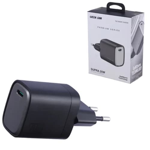 شارژر دیواری 20 وات گرین لاین Supra GL-WC31 GNSPD20WEU GaN PD 3A