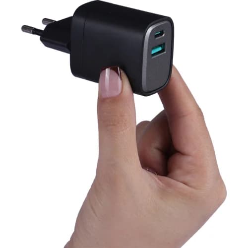 شارژر دیواری 22.5 وات گرین لاین Supra GL-WC34 GNG225EUTC GaN QC3.0 PD 3A + کابل تبدیل تایپ سی — تصویر ۷