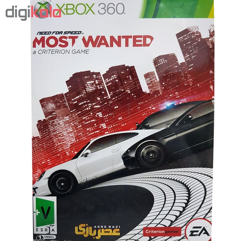 بازی Need for Speed Most Wanted مخصوص xbox 360 نشر عصر بازی — تصویر ۲
