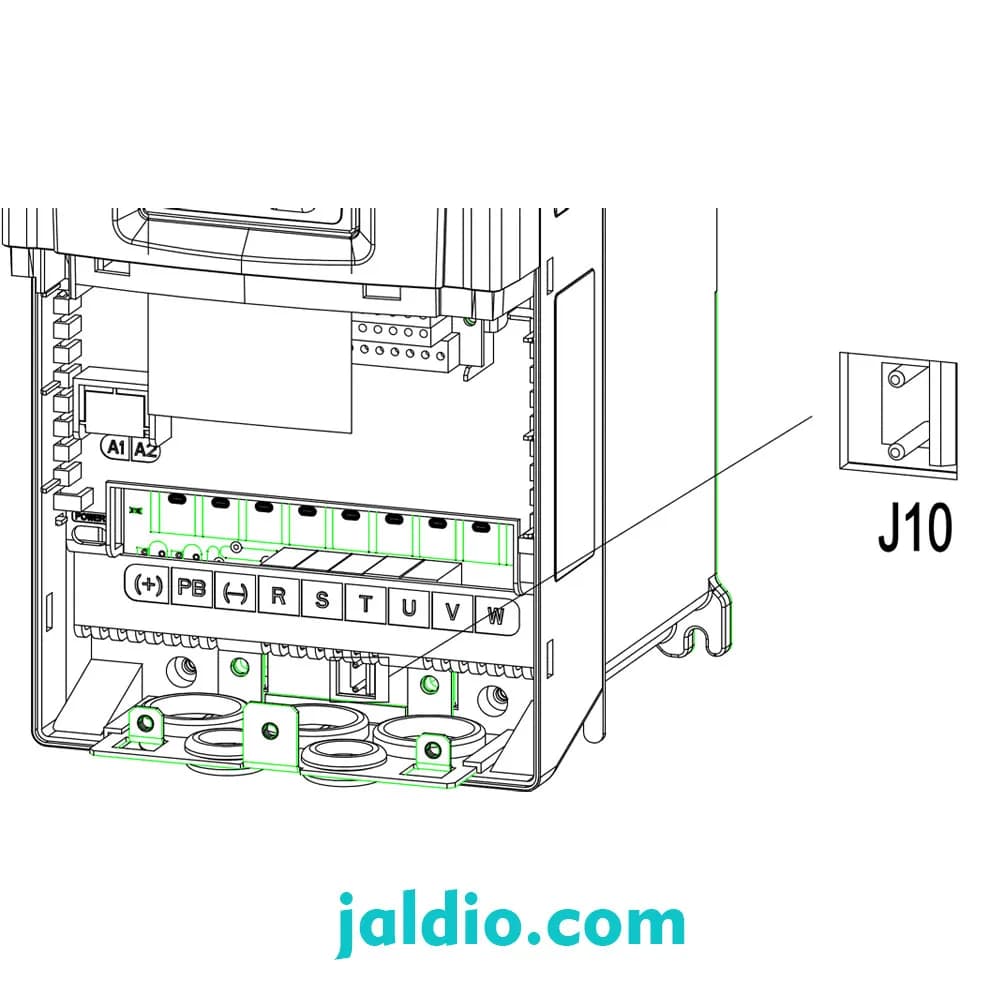 اینورتر سه فاز اینوت INVT GD200A توان 55 کیلووات کد GD200A-055G/075P-4 — تصویر ۴