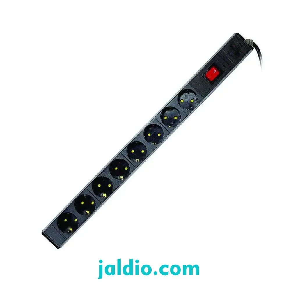 رک مونت 8 خانه چراغدار 1.8متری پارت الکتریک کد 2252