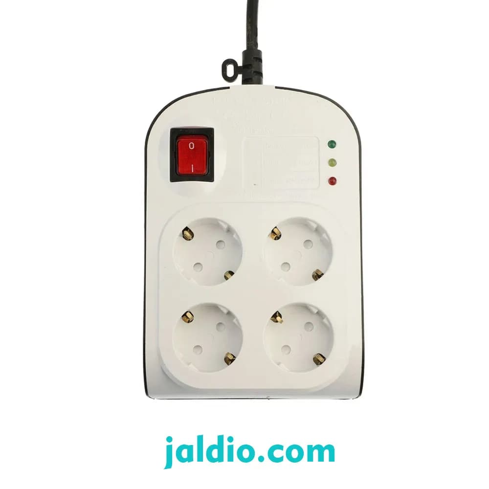محافظ چهار خانه ارتدار با کلید و کابل 5 متر آنالوگ کامپیوتر پارت الکتریک کد 8793