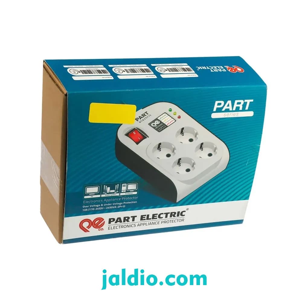 محافظ چهار خانه ارتدار با کلید و کابل 5 متر آنالوگ کامپیوتر پارت الکتریک کد 8793 — تصویر ۳