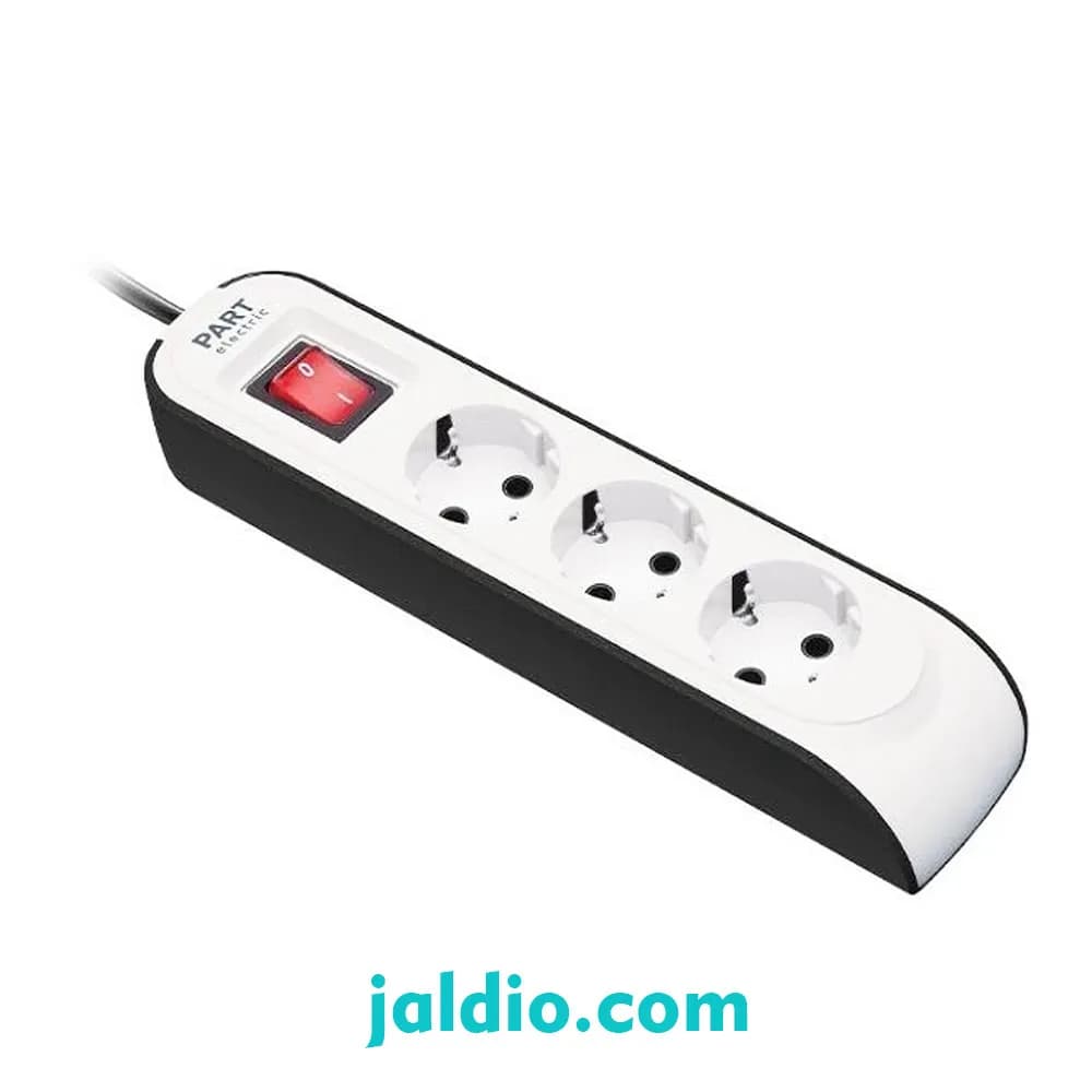 سه خانه ارتدار با کلید و کابل 5 متری پارت الکتریک کد 8762