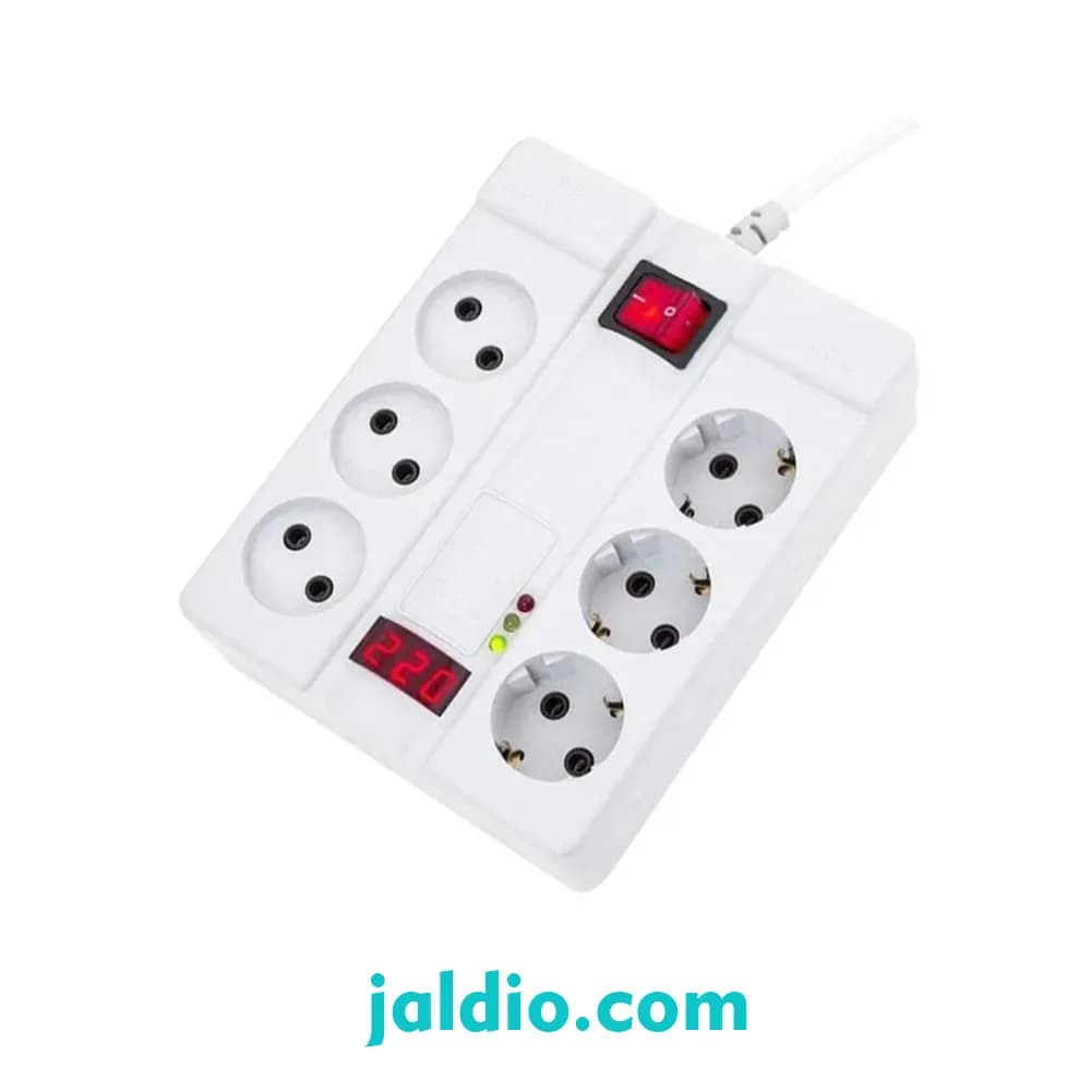 محافظ 6 خانه دیجیتالی با کابل 3 متری پارت الکتریک کد7381