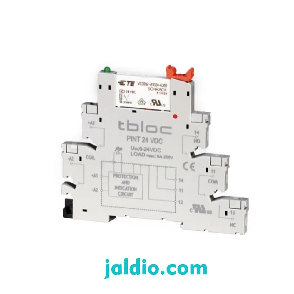 ماژول رله 24VDC تک کنتاکت 6 آمپر رعد مدل PINT-1C 24 VDC-6A