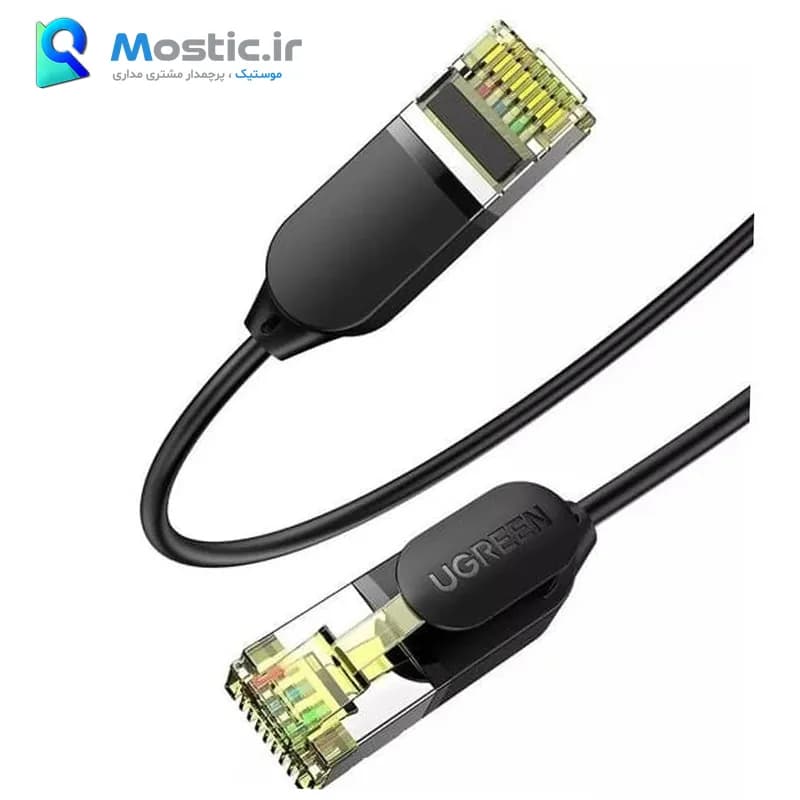 کابل شبکه CAT7 F/FTP یوگرین مدل NW149 طول 3 متر، سرعت 10Gbps، پهنای باند 600MHz ،مس خالص، دارای تست فلوک آمریکایی — تصویر ۲