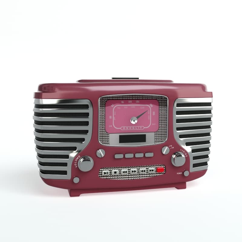 دانلود آبجکت تری‌دی‌مکس دستگاه ضبط صوت و رادیو Tape Recorder & Radio