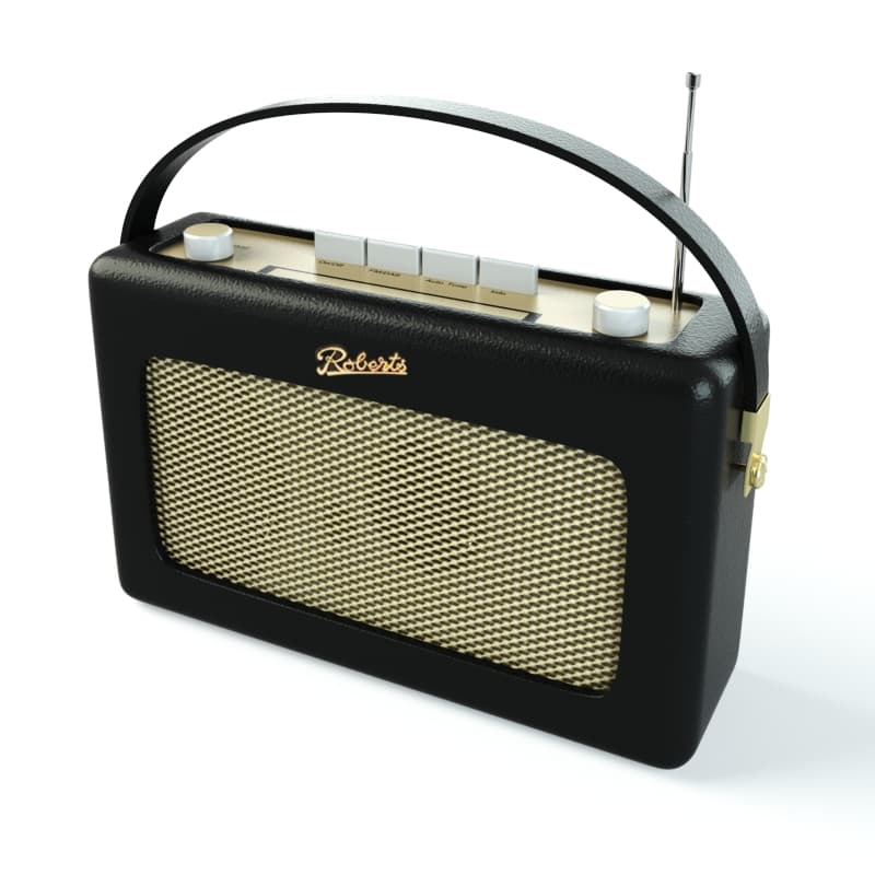 دانلود آبجکت تری‌دی‌مکس دستگاه رادیو مشکی Black Radio Set