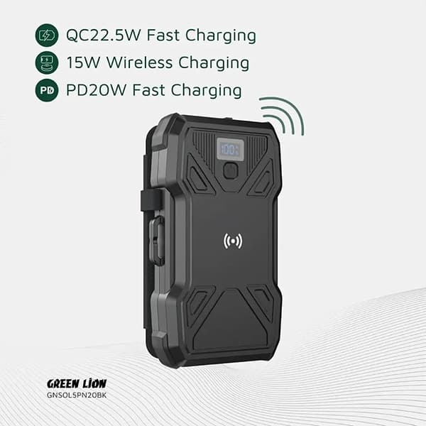 پاور بانک 20000ma گرین لاین مدل GL-PX27 — تصویر ۲