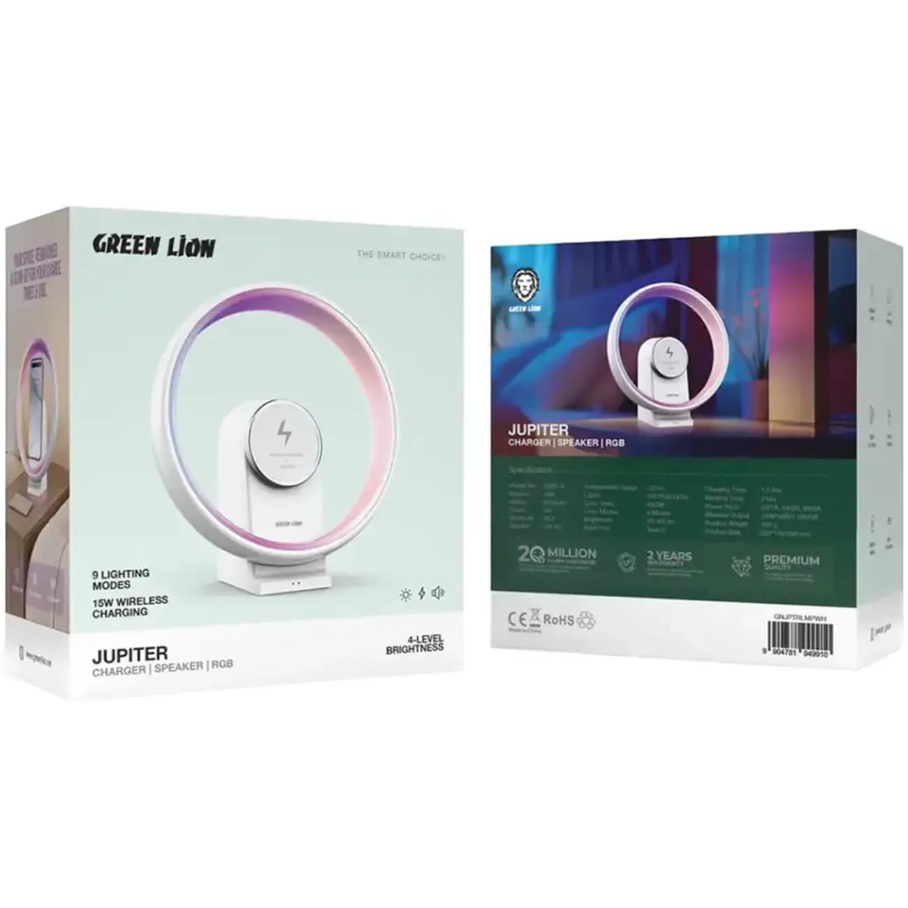 شارژر وایرلس گرین لاین مدل Jupiter GWC-9 — تصویر ۲