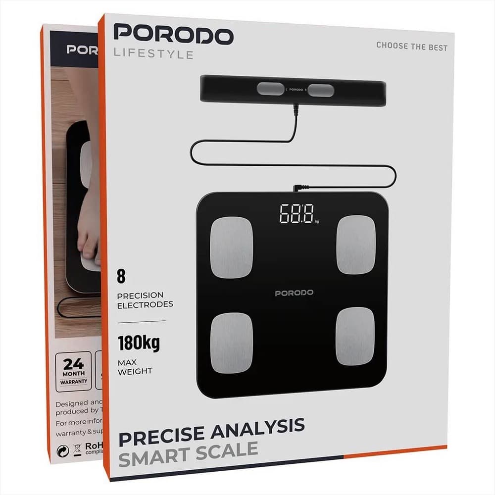 ترازوی هوشمند Porodo مدل PDLFST089BK — تصویر ۶