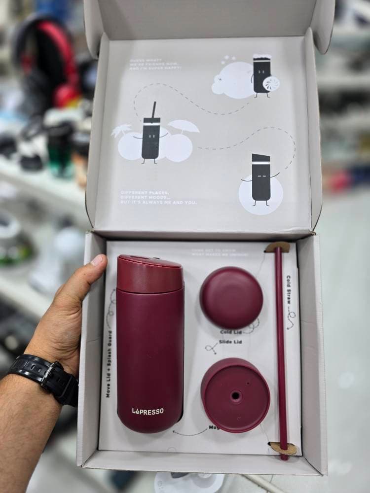 فلاسک 3 کاره LePRESSO مدل Trio Tumbler — تصویر ۲