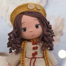 عروسک،دختر،دستبافت،اسباب بازی،دختر مانیا،عروسک بافتنی — تصویر ۳