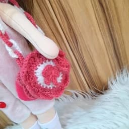 عروسک روسی و پارچه ای دستساز زیبا.عروسک بازی دختر بچه ها.هدیه خاص و لوکس .کادو تولد زیبا و اقتصادی — تصویر ۶