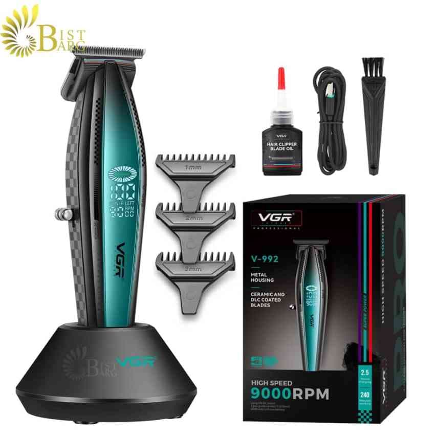 ماشین اصلاح و خط زن وی جی آر مدل | VGR V-992 Professional Hair Trimmer — تصویر ۲
