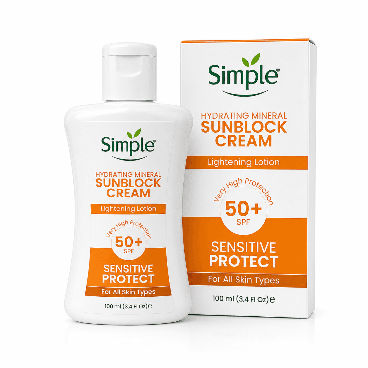 ضد آفتاب سیمپل SPF 50 مدل Sensitive Protect