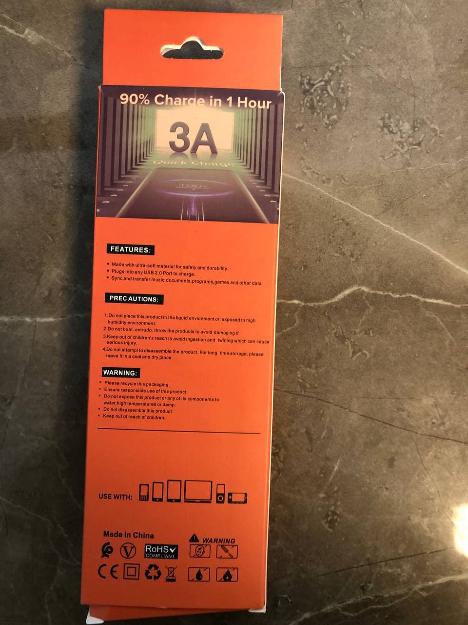 کابل شارژ usb به تایپ سی powerful مدل p70 — تصویر ۴