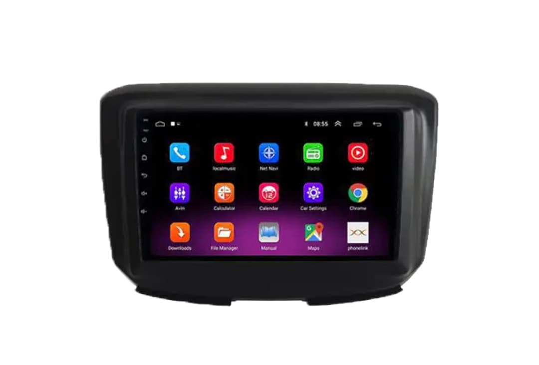 مانیتور اندروید 11 اینچ خودرو شاهین با حافظه 16+1 با قاب و دوربین عقب فول اچ دی و سوکت برق — تصویر ۲