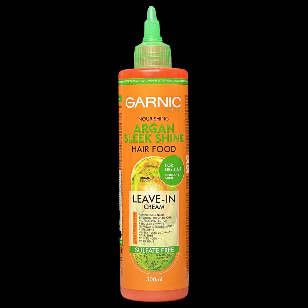 کرم موی بعد از حمام گارنیک مدل Hair Food حاوی آرگان و کراتین مناسب موی خشک حجم 300 میلی لیتر
