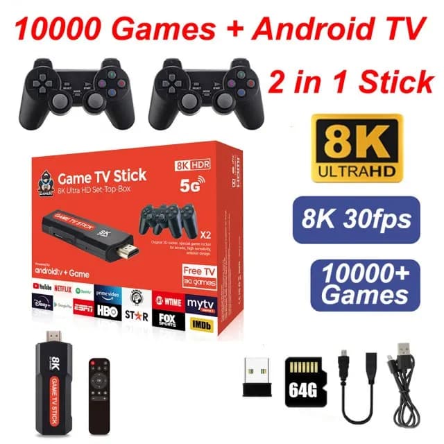 کنسول بازی قابل حمل و اندروید باکس مدل q9 max — تصویر ۳