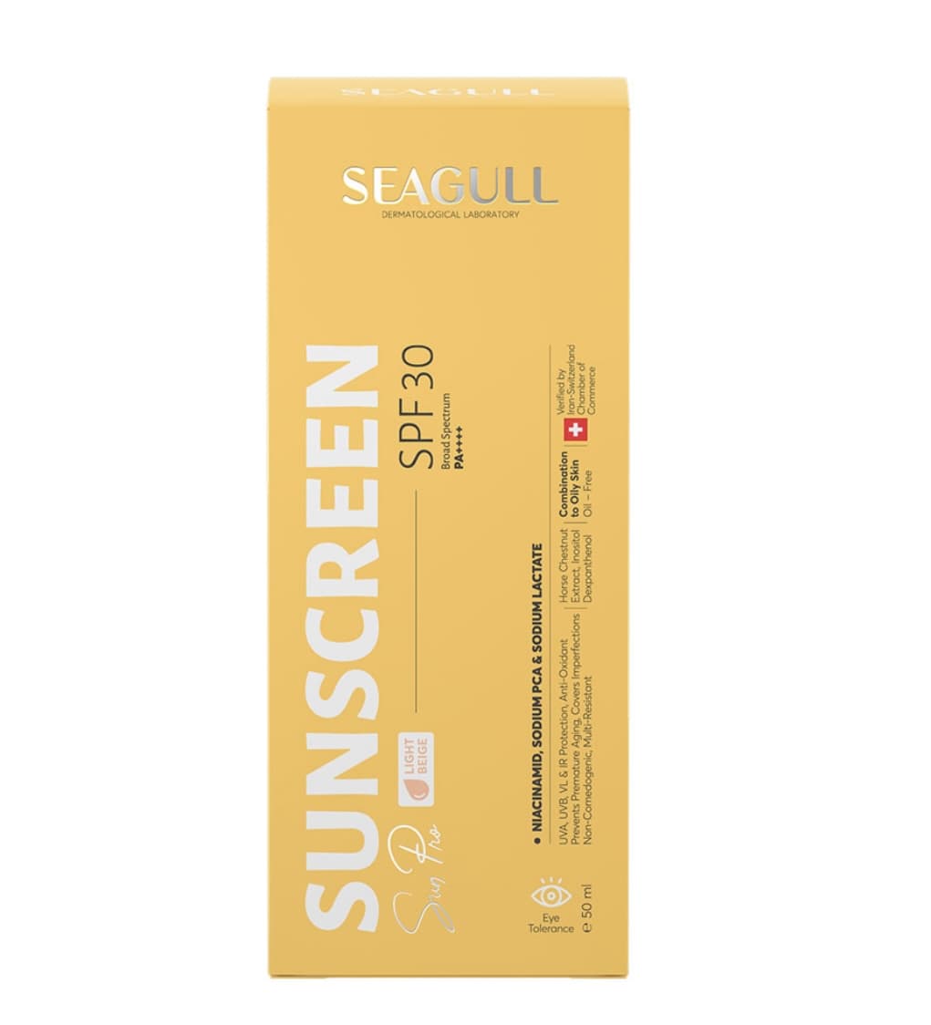 کرم ضد آفتاب بی رنگ پوست خشک SPF 30 50ml سی گل Seagull — تصویر ۸