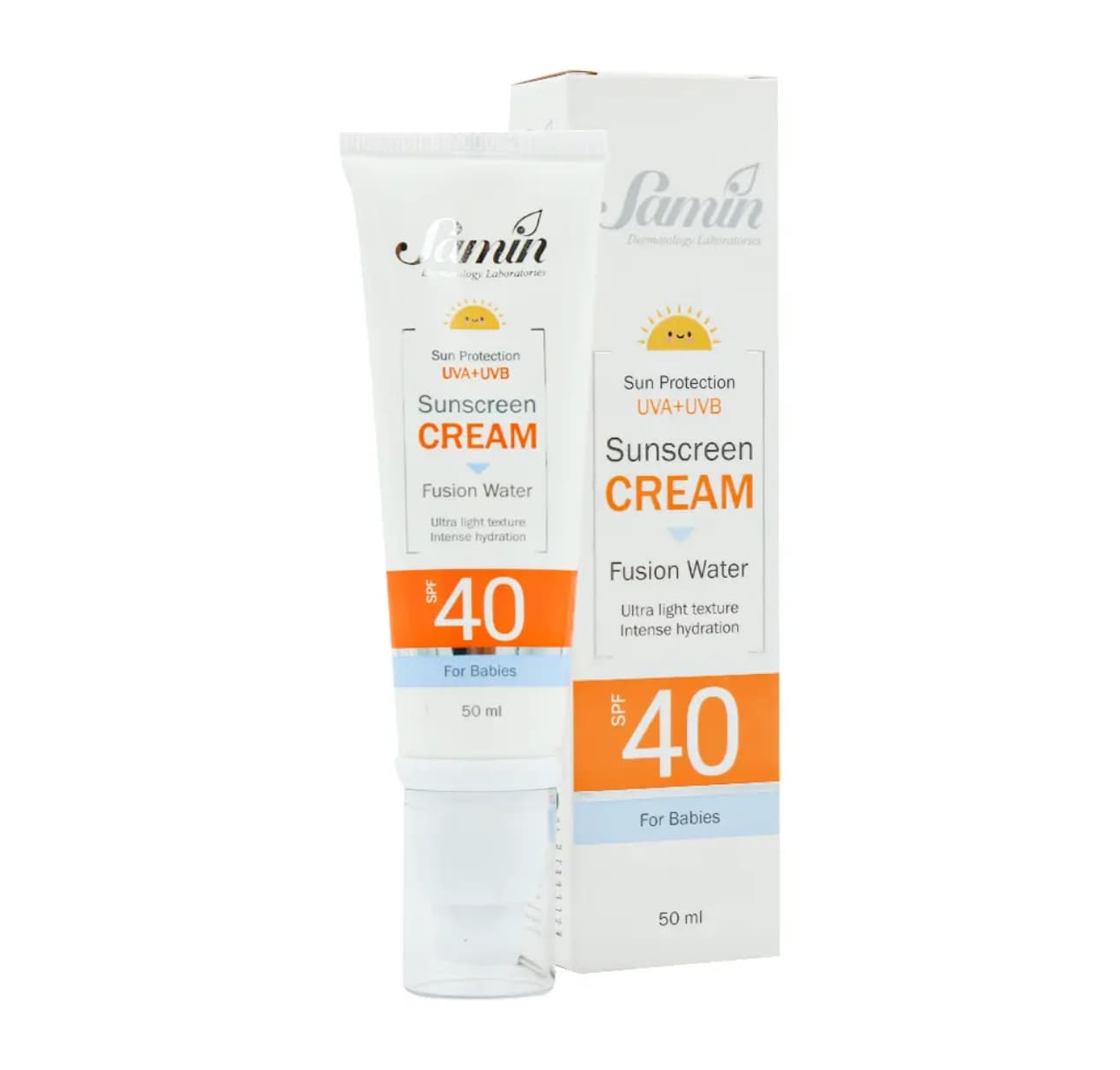 ضد آفتاب فیوژن واتر کودکان SPF 40 ثمین Samin