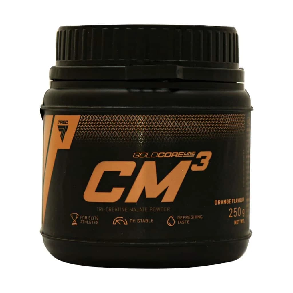 پودر کراتین سی ام 3 گلد کر لاین ترک نوتریشن 250 گرم با طعم طالبی (Trec Nutrition CM3 Gold Core Powder 250 g)
