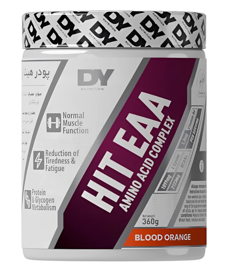 پودر هیت ایی ای ای دوریان یتس 360 گرم با طعم پرتقال خونی (DY Nutrition HIT EAA Powder 360 g)