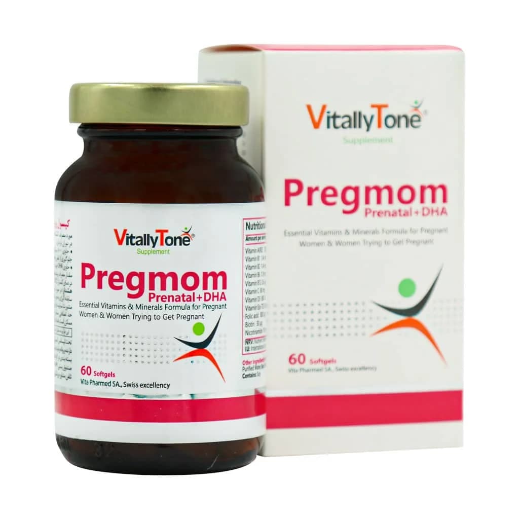 سافت ژل پرگمام ویتالی تون 60 عدد (Vitally Tone Pregmom)
