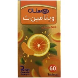 قرص ویتامین ث 500 میلی‌گرم بهستان 60 عدد (Behestan Vitamin C 500mg)