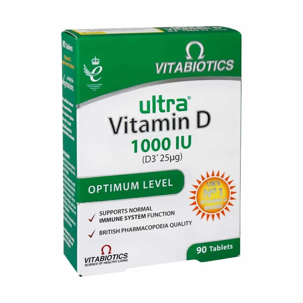 قرص اولترا ویتامین D3 ویتابیوتیکس 90 عدد (Vitabiotics Ultra Vitamin D3)