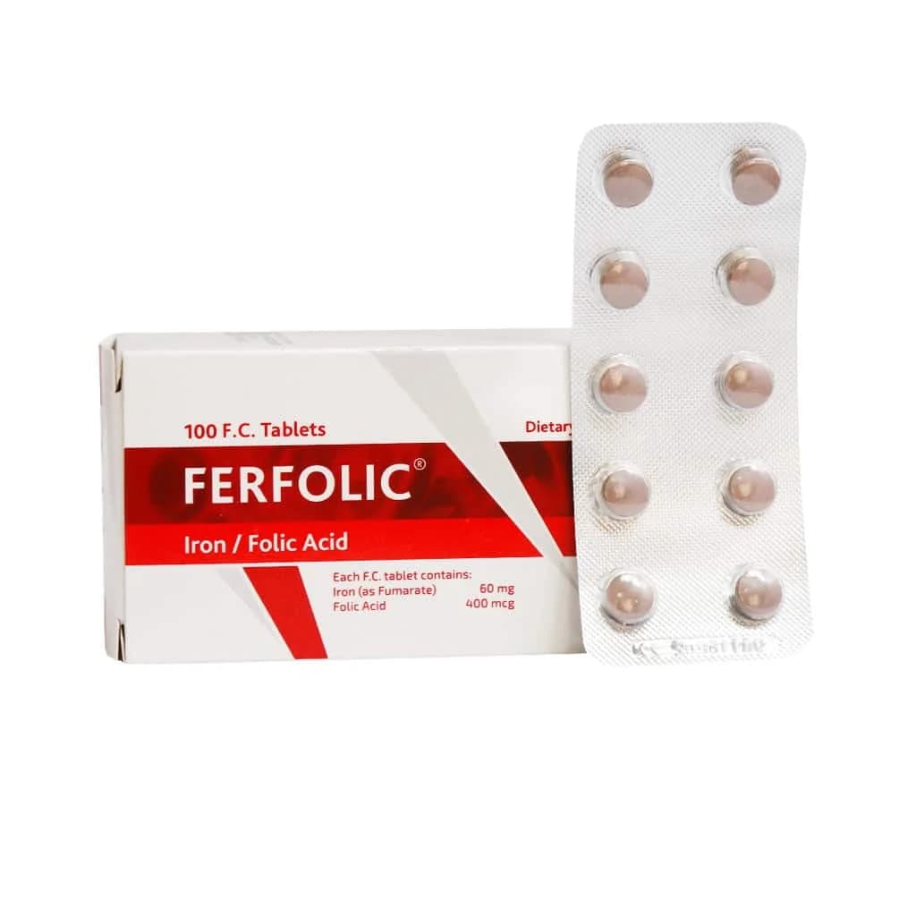 قرص فرفولیک الحاوی 100 عدد (Alhavi Ferfolic) — تصویر ۲