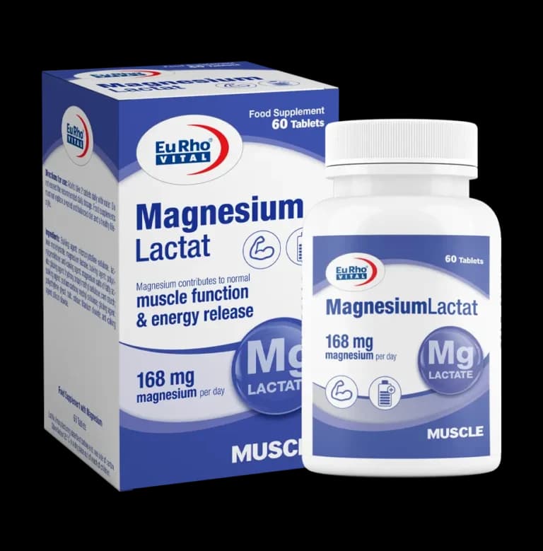 قرص منیزیم لاکتات یوروویتال 60 عدد (Magnesium lactat Euhrovital)