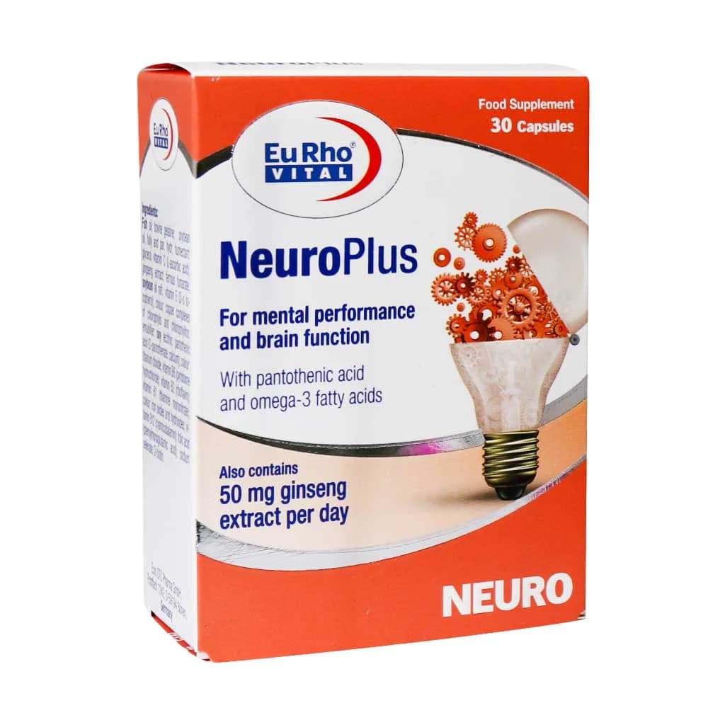 کپسول نورو پلاس یوروویتال 30 عدد (Eurho Vital Neuro Plus)