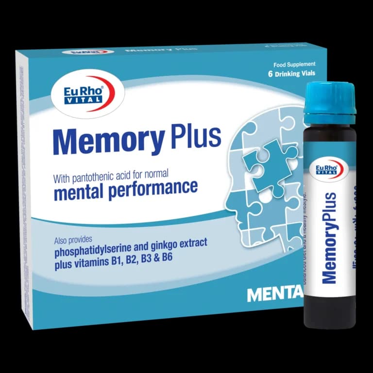ویال خوراکی مموری پلاس یوروویتال 6 عدد (Memory Plus Eurho Vital)