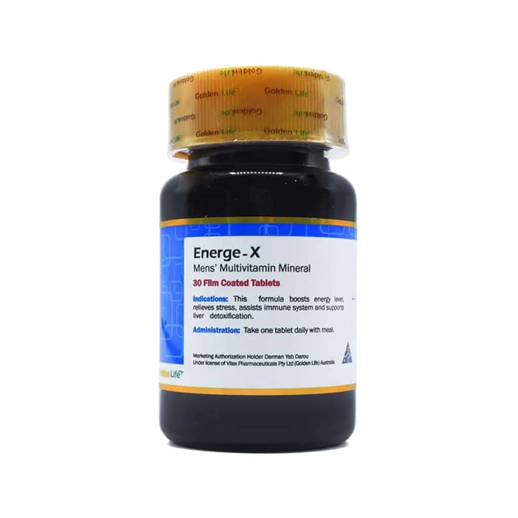 قرص انرژکس 60 عددی گلدن لایف (Golden Life Energe-X) — تصویر ۲