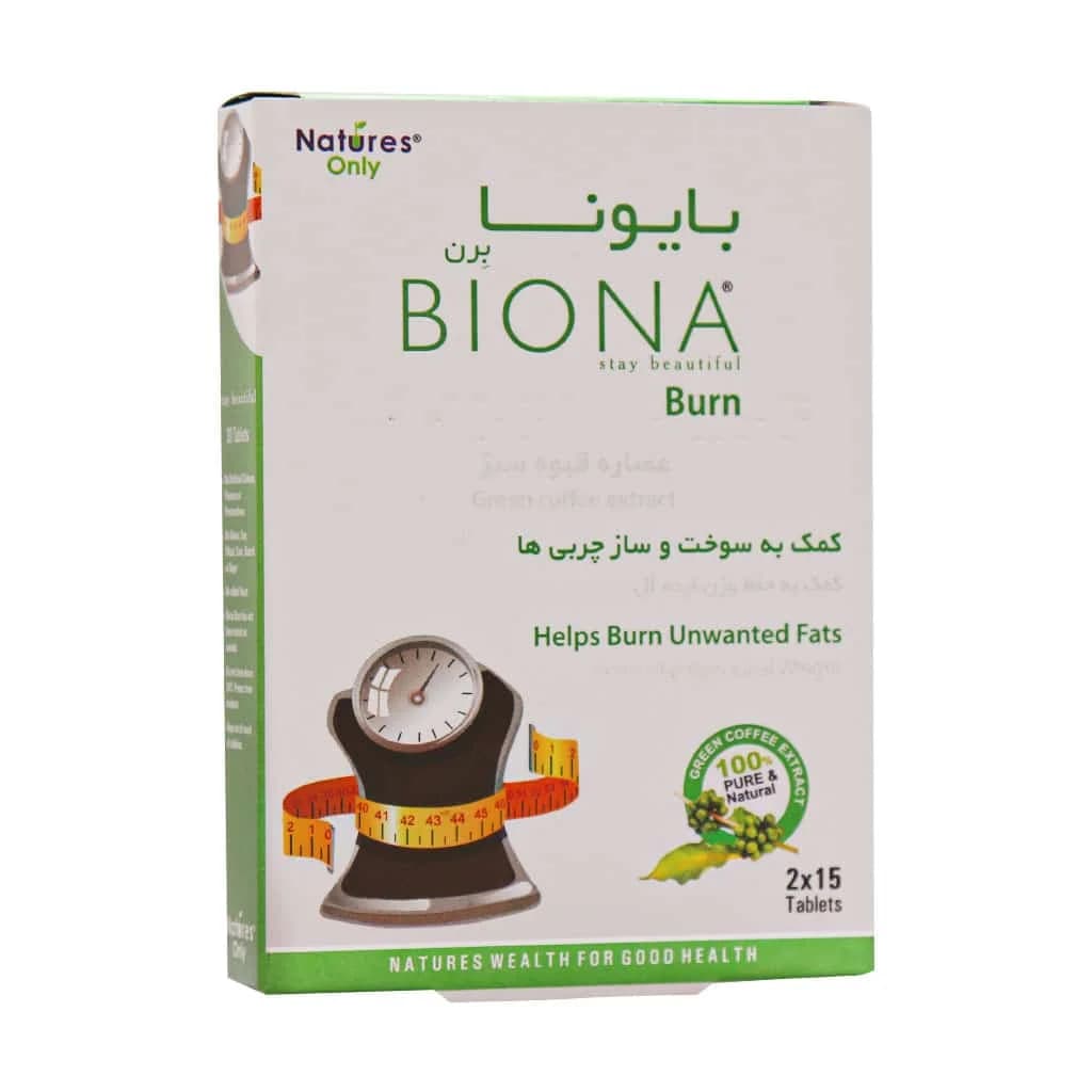 قرص بایونا برن نیچرز اونلی 30 عدد (Natures Only Biona Burn)