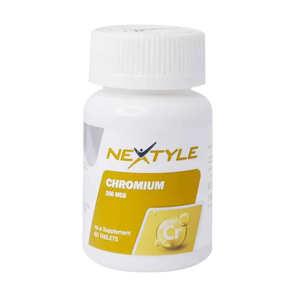 قرص کروم 200 میکروگرم نکستایل 60 عدد (Nextyle Chromium 200 Mcg)