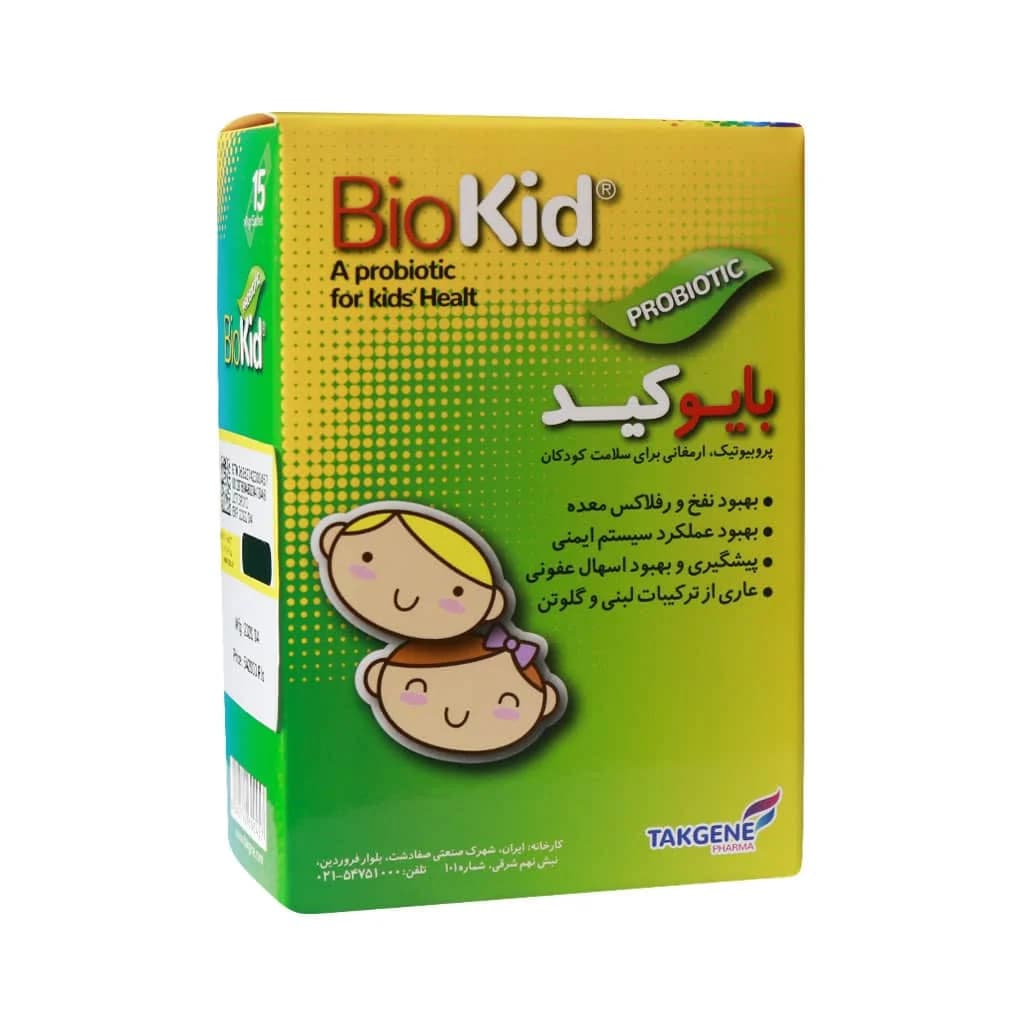 ساشه پروبیوتیک بایوکید تک ژن فارما 15 عدد (Takgene Pharma Biokid Probiotic)