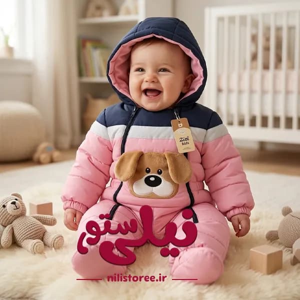 کاپشن سرهمی طرح هاپو برند زیزی کیدز zizi kids کد 128 — تصویر ۴